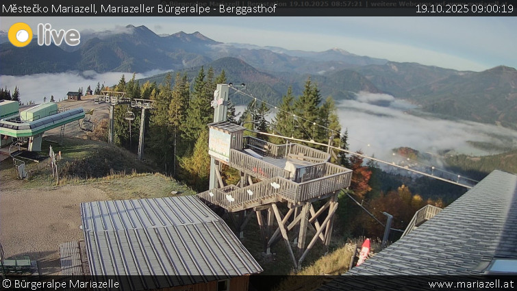 Městečko Mariazell - Mariazeller Bürgeralpe - Berggasthof - 19.10.2025 v 09:00 Městečko Mariazell - Mariazeller Bürgeralpe - Berggasthof - 19.10.2025 v 09:00