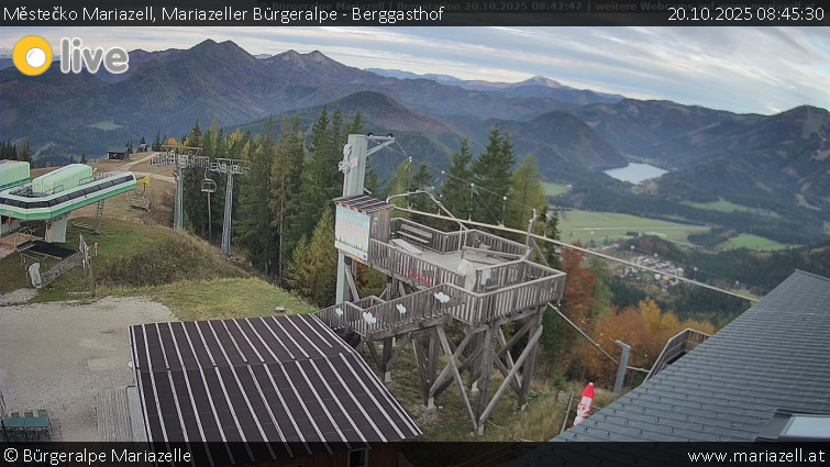 Městečko Mariazell - Mariazeller Bürgeralpe - Berggasthof - 20.10.2025 v 08:45 Městečko Mariazell - Mariazeller Bürgeralpe - Berggasthof - 20.10.2025 v 08:45