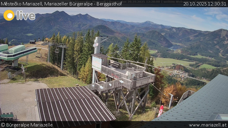 Městečko Mariazell - Mariazeller Bürgeralpe - Berggasthof - 20.10.2025 v 12:30 Městečko Mariazell - Mariazeller Bürgeralpe - Berggasthof - 20.10.2025 v 12:30