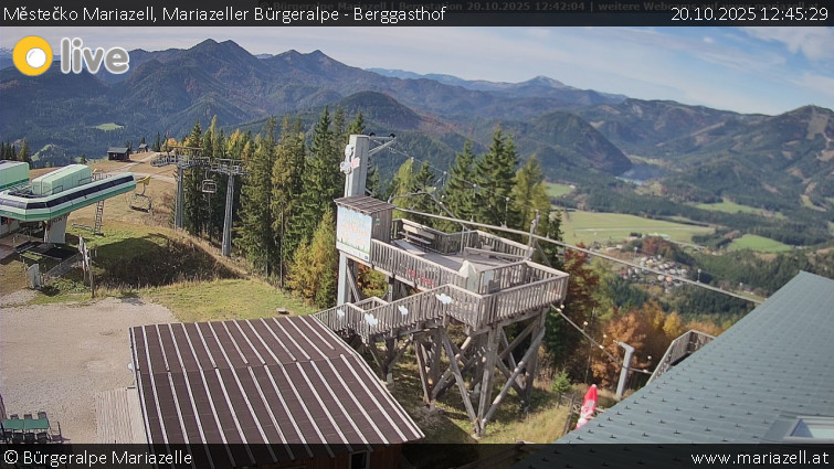 Městečko Mariazell - Mariazeller Bürgeralpe - Berggasthof - 20.10.2025 v 12:45 Městečko Mariazell - Mariazeller Bürgeralpe - Berggasthof - 20.10.2025 v 12:45