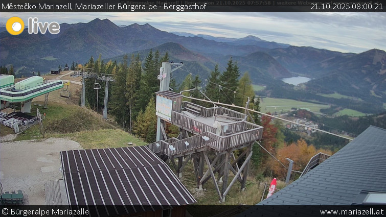 Městečko Mariazell - Mariazeller Bürgeralpe - Berggasthof - 21.10.2025 v 08:00 Městečko Mariazell - Mariazeller Bürgeralpe - Berggasthof - 21.10.2025 v 08:00