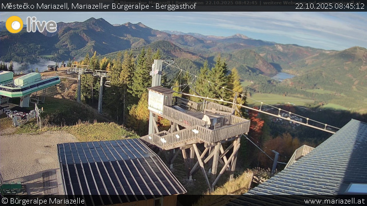 Městečko Mariazell - Mariazeller Bürgeralpe - Berggasthof - 22.10.2025 v 08:45 Městečko Mariazell - Mariazeller Bürgeralpe - Berggasthof - 22.10.2025 v 08:45