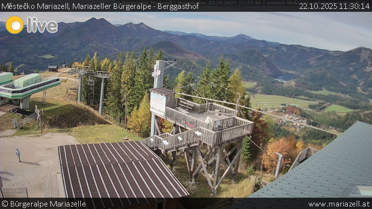 Městečko Mariazell - Mariazeller Bürgeralpe - Berggasthof - 22.10.2025 v 11:30 Městečko Mariazell - Mariazeller Bürgeralpe - Berggasthof - 22.10.2025 v 11:30