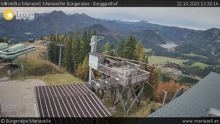 Městečko Mariazell - Mariazeller Bürgeralpe - Berggasthof - 22.10.2025 v 13:30 Městečko Mariazell - Mariazeller Bürgeralpe - Berggasthof - 22.10.2025 v 13:30