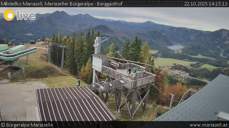 Městečko Mariazell - Mariazeller Bürgeralpe - Berggasthof - 22.10.2025 v 14:15 Městečko Mariazell - Mariazeller Bürgeralpe - Berggasthof - 22.10.2025 v 14:15