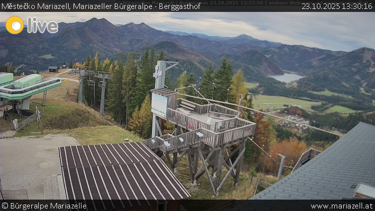 Městečko Mariazell - Mariazeller Bürgeralpe - Berggasthof - 23.10.2025 v 13:30 Městečko Mariazell - Mariazeller Bürgeralpe - Berggasthof - 23.10.2025 v 13:30