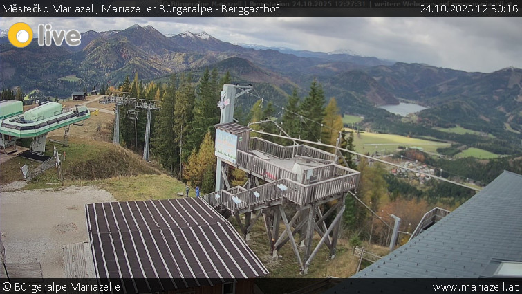 Městečko Mariazell - Mariazeller Bürgeralpe - Berggasthof - 24.10.2025 v 12:30 Městečko Mariazell - Mariazeller Bürgeralpe - Berggasthof - 24.10.2025 v 12:30