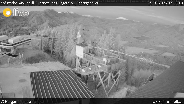 Městečko Mariazell - Mariazeller Bürgeralpe - Berggasthof - 25.10.2025 v 07:15 Městečko Mariazell - Mariazeller Bürgeralpe - Berggasthof - 25.10.2025 v 07:15