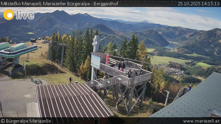 Městečko Mariazell - Mariazeller Bürgeralpe - Berggasthof - 25.10.2025 v 14:15 Městečko Mariazell - Mariazeller Bürgeralpe - Berggasthof - 25.10.2025 v 14:15