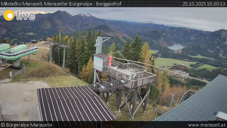 Městečko Mariazell - Mariazeller Bürgeralpe - Berggasthof - 25.10.2025 v 16:30 Městečko Mariazell - Mariazeller Bürgeralpe - Berggasthof - 25.10.2025 v 16:30