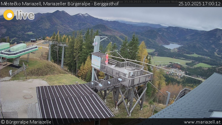 Městečko Mariazell - Mariazeller Bürgeralpe - Berggasthof - 25.10.2025 v 17:00 Městečko Mariazell - Mariazeller Bürgeralpe - Berggasthof - 25.10.2025 v 17:00