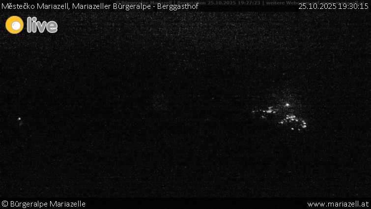 Městečko Mariazell - Mariazeller Bürgeralpe - Berggasthof - 25.10.2025 v 19:30 Městečko Mariazell - Mariazeller Bürgeralpe - Berggasthof - 25.10.2025 v 19:30