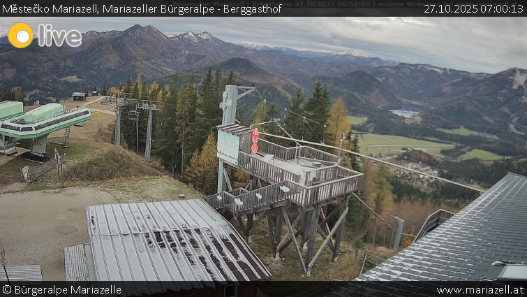 Městečko Mariazell - Mariazeller Bürgeralpe - Berggasthof - 27.10.2025 v 07:00 Městečko Mariazell - Mariazeller Bürgeralpe - Berggasthof - 27.10.2025 v 07:00