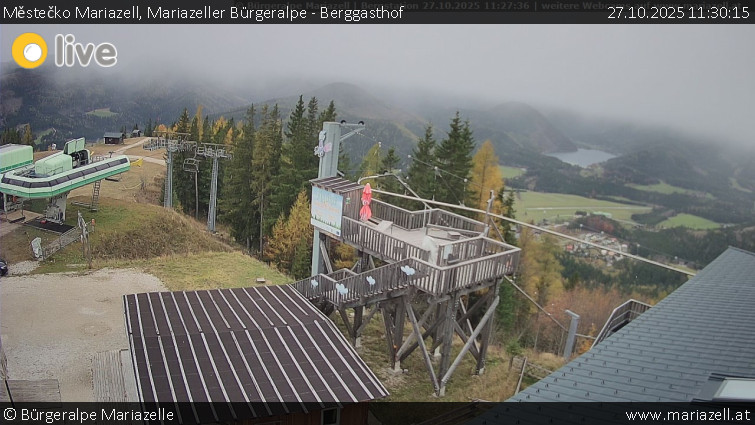 Městečko Mariazell - Mariazeller Bürgeralpe - Berggasthof - 27.10.2025 v 11:30 Městečko Mariazell - Mariazeller Bürgeralpe - Berggasthof - 27.10.2025 v 11:30