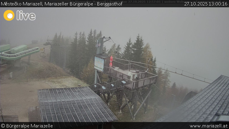 Městečko Mariazell - Mariazeller Bürgeralpe - Berggasthof - 27.10.2025 v 13:00 Městečko Mariazell - Mariazeller Bürgeralpe - Berggasthof - 27.10.2025 v 13:00