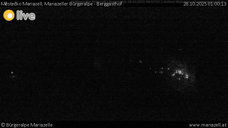 Městečko Mariazell - Mariazeller Bürgeralpe - Berggasthof - 28.10.2025 v 01:00 Městečko Mariazell - Mariazeller Bürgeralpe - Berggasthof - 28.10.2025 v 01:00