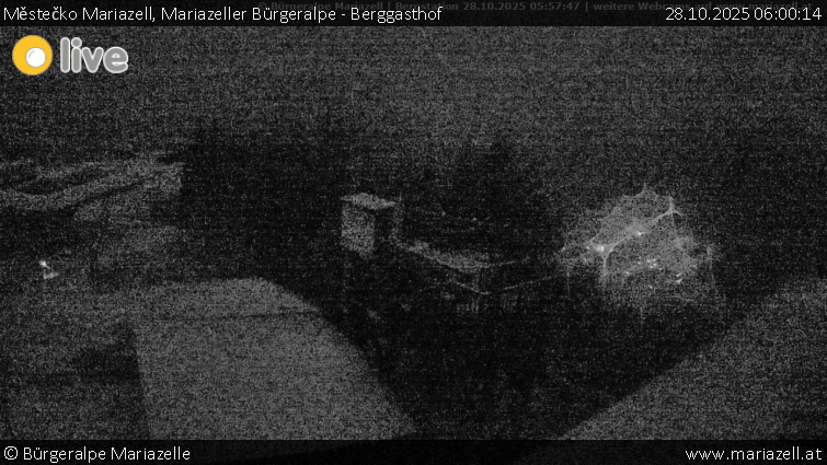 Městečko Mariazell - Mariazeller Bürgeralpe - Berggasthof - 28.10.2025 v 06:00 Městečko Mariazell - Mariazeller Bürgeralpe - Berggasthof - 28.10.2025 v 06:00