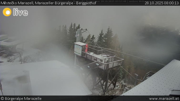 Městečko Mariazell - Mariazeller Bürgeralpe - Berggasthof - 28.10.2025 v 08:00 Městečko Mariazell - Mariazeller Bürgeralpe - Berggasthof - 28.10.2025 v 08:00
