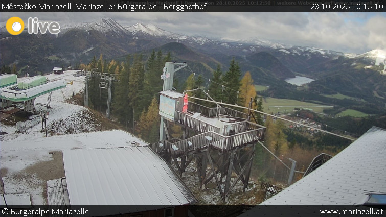 Městečko Mariazell - Mariazeller Bürgeralpe - Berggasthof - 28.10.2025 v 10:15 Městečko Mariazell - Mariazeller Bürgeralpe - Berggasthof - 28.10.2025 v 10:15