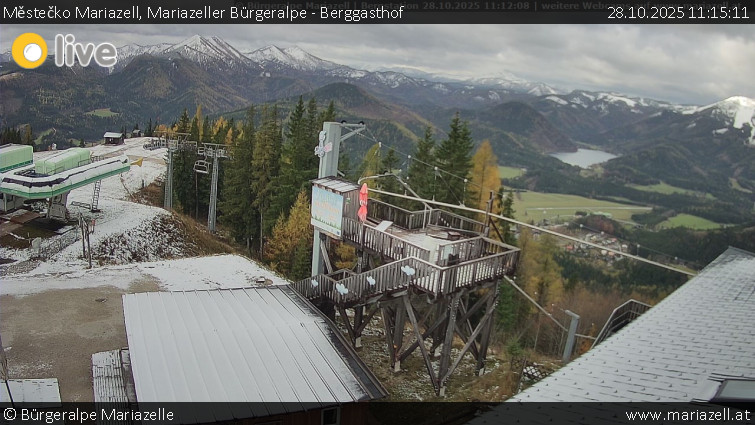 Městečko Mariazell - Mariazeller Bürgeralpe - Berggasthof - 28.10.2025 v 11:15 Městečko Mariazell - Mariazeller Bürgeralpe - Berggasthof - 28.10.2025 v 11:15