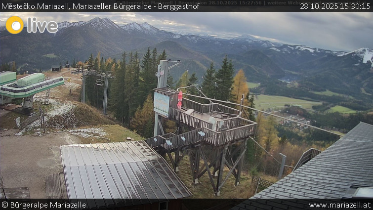 Městečko Mariazell - Mariazeller Bürgeralpe - Berggasthof - 28.10.2025 v 15:30 Městečko Mariazell - Mariazeller Bürgeralpe - Berggasthof - 28.10.2025 v 15:30