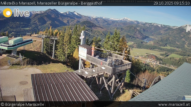 Městečko Mariazell - Mariazeller Bürgeralpe - Berggasthof - 29.10.2025 v 09:15 Městečko Mariazell - Mariazeller Bürgeralpe - Berggasthof - 29.10.2025 v 09:15
