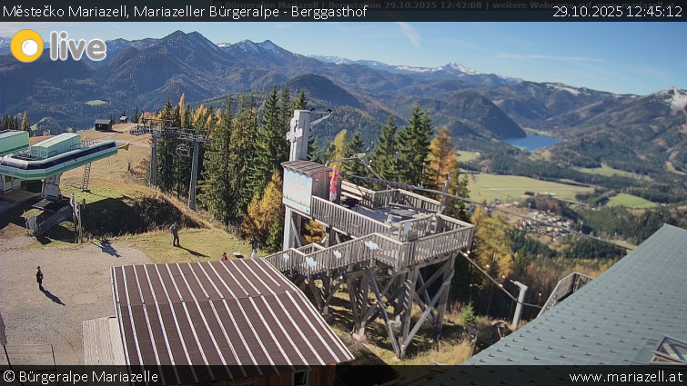 Městečko Mariazell - Mariazeller Bürgeralpe - Berggasthof - 29.10.2025 v 12:45 Městečko Mariazell - Mariazeller Bürgeralpe - Berggasthof - 29.10.2025 v 12:45