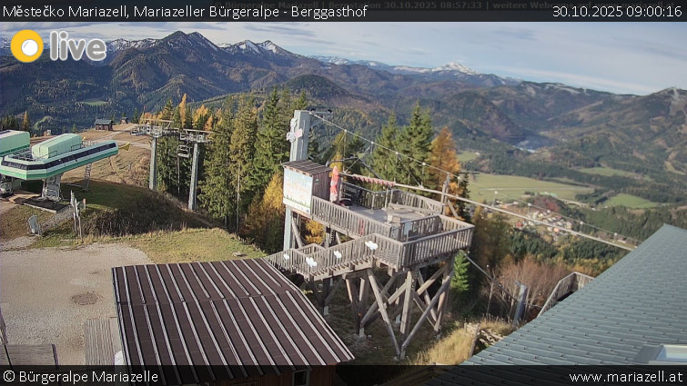 Městečko Mariazell - Mariazeller Bürgeralpe - Berggasthof - 30.10.2025 v 09:00 Městečko Mariazell - Mariazeller Bürgeralpe - Berggasthof - 30.10.2025 v 09:00