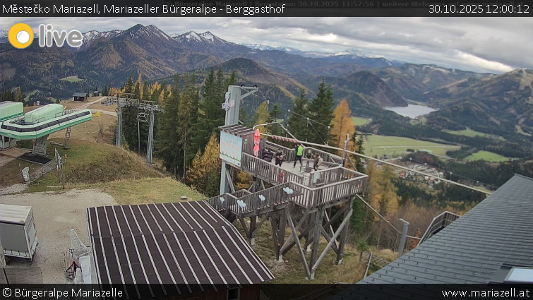 Městečko Mariazell - Mariazeller Bürgeralpe - Berggasthof - 30.10.2025 v 12:00 Městečko Mariazell - Mariazeller Bürgeralpe - Berggasthof - 30.10.2025 v 12:00