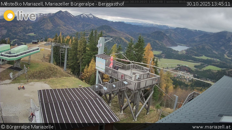 Městečko Mariazell - Mariazeller Bürgeralpe - Berggasthof - 30.10.2025 v 13:45 Městečko Mariazell - Mariazeller Bürgeralpe - Berggasthof - 30.10.2025 v 13:45