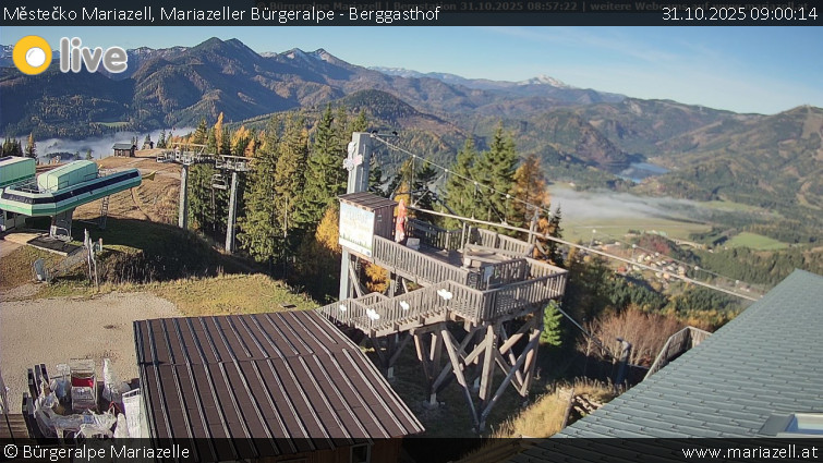 Městečko Mariazell - Mariazeller Bürgeralpe - Berggasthof - 31.10.2025 v 09:00 Městečko Mariazell - Mariazeller Bürgeralpe - Berggasthof - 31.10.2025 v 09:00