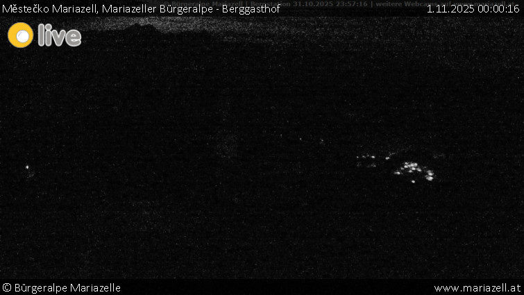Městečko Mariazell - Mariazeller Bürgeralpe - Berggasthof - 1.11.2025 v 00:00 Městečko Mariazell - Mariazeller Bürgeralpe - Berggasthof - 1.11.2025 v 00:00