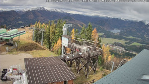 Městečko Mariazell - Mariazeller Bürgeralpe - Berggasthof - 3.11.2025 v 11:15 Městečko Mariazell - Mariazeller Bürgeralpe - Berggasthof - 3.11.2025 v 11:15