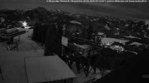 Městečko Mariazell - Mariazeller Bürgeralpe - Berggasthof - 2.1.2026 v 07:15 Městečko Mariazell - Mariazeller Bürgeralpe - Berggasthof - 2.1.2026 v 07:15