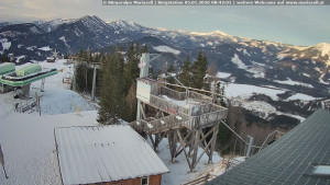 Městečko Mariazell - Mariazeller Bürgeralpe - Berggasthof - 5.1.2026 v 08:45 Městečko Mariazell - Mariazeller Bürgeralpe - Berggasthof - 5.1.2026 v 08:45