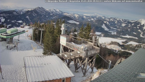 Městečko Mariazell - Mariazeller Bürgeralpe - Berggasthof - 5.1.2026 v 09:45 Městečko Mariazell - Mariazeller Bürgeralpe - Berggasthof - 5.1.2026 v 09:45