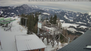 Městečko Mariazell - Mariazeller Bürgeralpe - Berggasthof - 5.1.2026 v 11:30 Městečko Mariazell - Mariazeller Bürgeralpe - Berggasthof - 5.1.2026 v 11:30