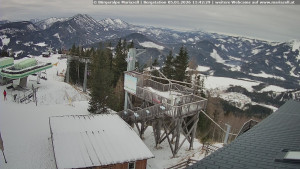 Městečko Mariazell - Mariazeller Bürgeralpe - Berggasthof - 5.1.2026 v 11:45 Městečko Mariazell - Mariazeller Bürgeralpe - Berggasthof - 5.1.2026 v 11:45