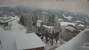 Městečko Mariazell - Mariazeller Bürgeralpe - Berggasthof - 15.2.2026 v 17:15 Městečko Mariazell - Mariazeller Bürgeralpe - Berggasthof - 15.2.2026 v 17:15