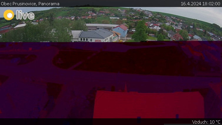 Obec Prusinovice - Panorama - 16.4.2024 v 18:02