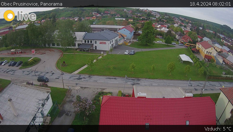 Obec Prusinovice - Panorama - 18.4.2024 v 08:02