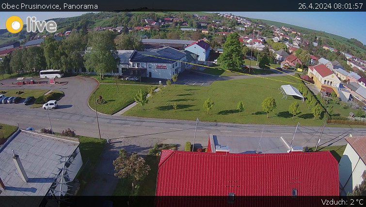 Obec Prusinovice - Panorama - 26.4.2024 v 08:01