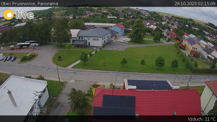 Obec Prusinovice - Panorama - 29.10.2025 v 02:15 Obec Prusinovice - Panorama - 29.10.2025 v 02:15