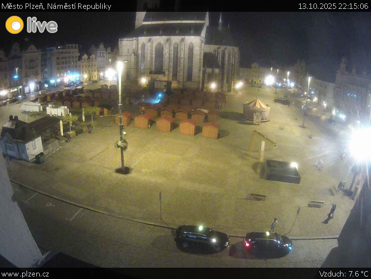 Město Plzeň - Náměstí Republiky - 13.10.2025 v 22:15 Město Plzeň - Náměstí Republiky - 13.10.2025 v 22:15