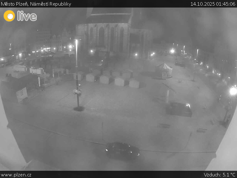 Město Plzeň - Náměstí Republiky - 14.10.2025 v 01:45 Město Plzeň - Náměstí Republiky - 14.10.2025 v 01:45