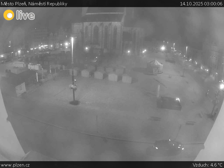 Město Plzeň - Náměstí Republiky - 14.10.2025 v 03:00 Město Plzeň - Náměstí Republiky - 14.10.2025 v 03:00