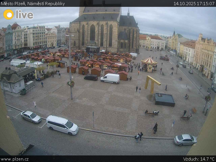 Město Plzeň - Náměstí Republiky - 14.10.2025 v 17:15 Město Plzeň - Náměstí Republiky - 14.10.2025 v 17:15