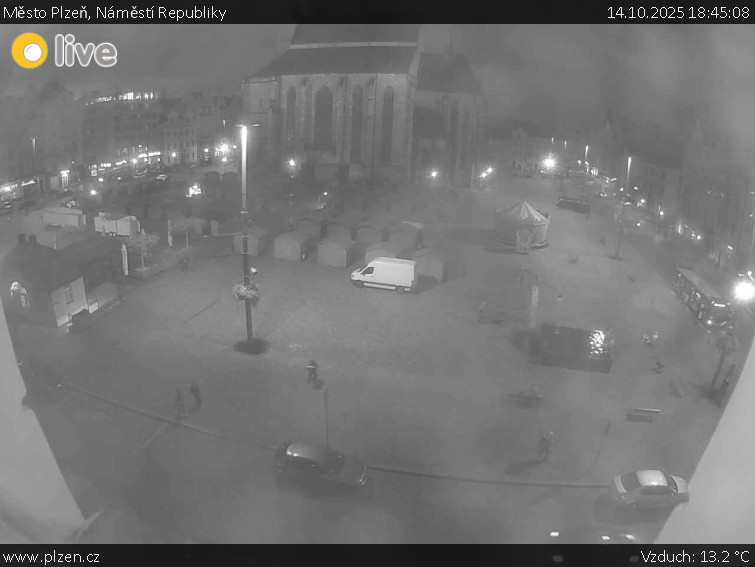 Město Plzeň - Náměstí Republiky - 14.10.2025 v 18:45 Město Plzeň - Náměstí Republiky - 14.10.2025 v 18:45