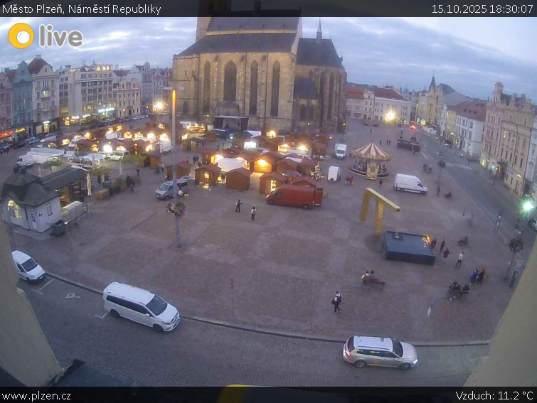 Město Plzeň - Náměstí Republiky - 15.10.2025 v 18:30 Město Plzeň - Náměstí Republiky - 15.10.2025 v 18:30