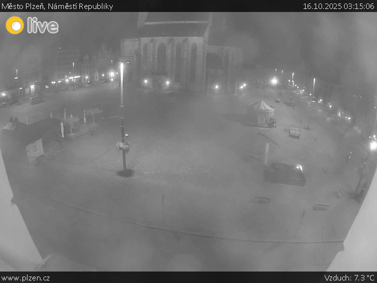 Město Plzeň - Náměstí Republiky - 16.10.2025 v 03:15 Město Plzeň - Náměstí Republiky - 16.10.2025 v 03:15